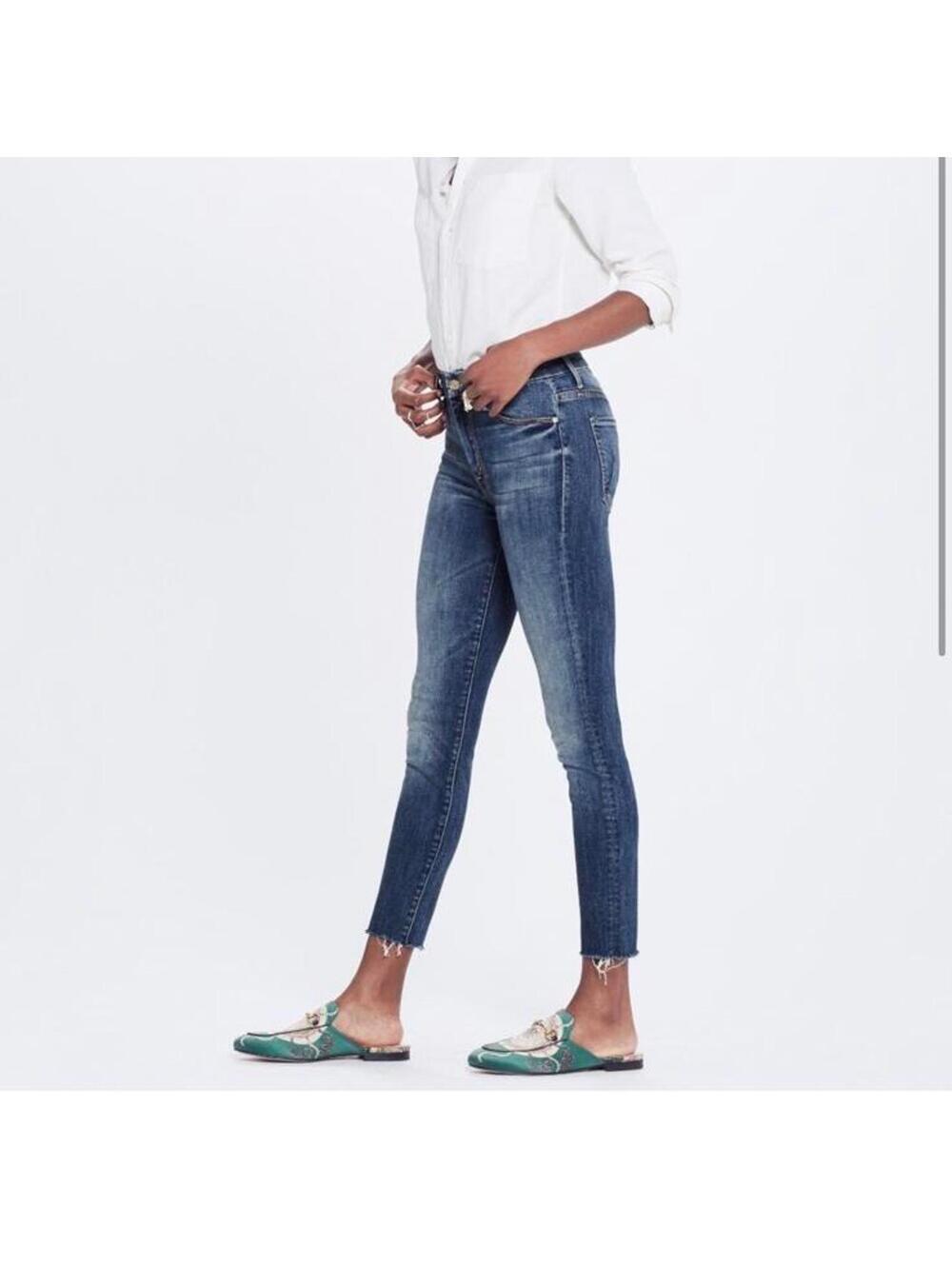 MOTHER The High Waisted Looker Ankle Fray in Not Rough Enough Women’s size 26 - Picture 14 of 15